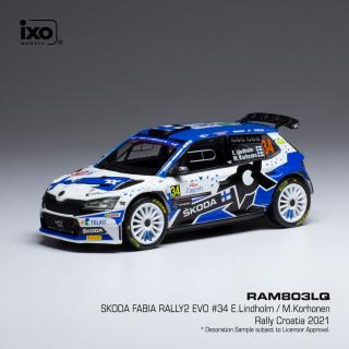 IXO models Škoda Fabia R5 Evo #23 K. Rovanperä - J. Halttunen Rallye Portugal 2019 1:43