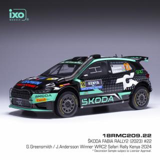 IXO models Škoda Fabia R5 Evo #23 K. Rovanperä - J. Halttunen Rallye Portugal 2019 1:43