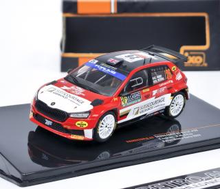 IXO models Škoda Fabia Rally2 EVO No.18 Kopecký/Hloušek Barum Rally 2023 IXO 1:43
