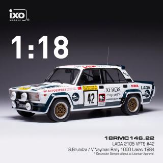 Lada 2105 VFTS #42 S.Brundza/V.Neyman 1000 Lakes Rally 1984 IXO 1:18 (PŘEDOBJEDNÁVKA!!! Dostupnost bude upřesněna! )