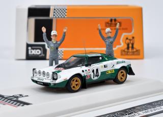 Lancia Stratos HF #14 Rallye Monte Carlo 1975 s figurkami IXO 1:43 (S.Munari/M.Mannucci)