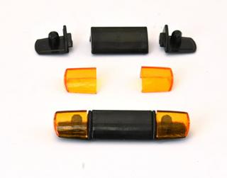Maják Hella light - černý/oranžový - sestavený CAL 1:43
