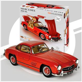 Mercedes-Benz 300 SL 1955 červená - STAVEBNICE - IXO 1:8 (STAVEBNICE MĚŘÍTKO 1:8 !!! SKLADEM )