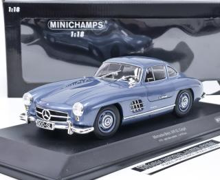 Mercedes-Benz 300 SL W198 (1955) světle modrá metalíza MINICHAMPS 1:18