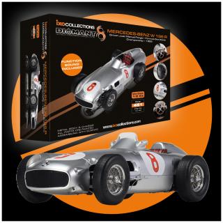 Mercedes-Benz W 196 R #8 Juan Manuel Fangio - STAVEBNICE - IXO 1:8 (STAVEBNICE MĚŘÍTKO 1:8 !!! Naskladňujeme další kusy - odesíláme duben 2025!)