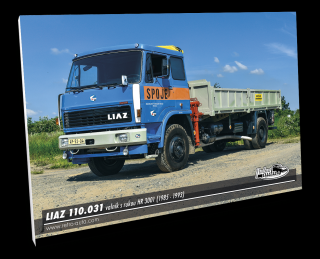 Obraz č. 02 - Liaz 110.031 valník s rukou HR 3001 (1985 - 1993) 100 x 70 cm