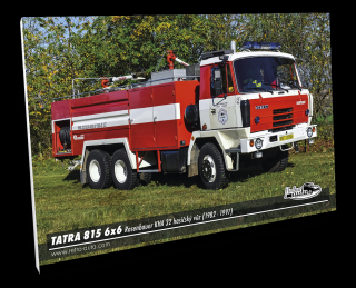 Obraz č. 15 - Tatra 815 6x6 Rosenbauer hasičský vůz (1982 - 1997) 100 x 70 cm