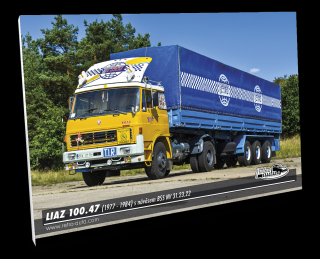 Obraz č. 16 - LIAZ 100.47 (1977 - 1982) s návěsem BSS NV 31.23.22 100 x 70 cm