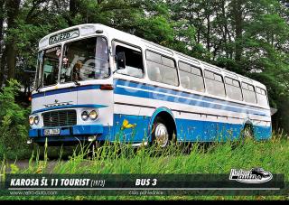 Pohlednice BUS č. 03 - KAROSA ŠL 11 TOURIST (1973)