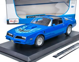 Pontiac Firebird Trans Am 1978 - modrá metalíza/dekor MAISTO 1:18