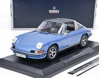 Porsche 911 S Targa 1973 (1973) modrá metalíza NOREV 1:18