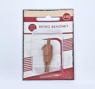 Poštovní doručovatelka ČS Spoje 1980 - Retro benzínky 1:43
