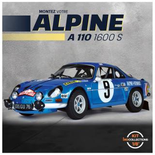 Renault Alpine  A 110 1600 S Rally Monte Carlo- STAVEBNICE - IXO 1:8 (STAVEBNICE MĚŘÍTKO 1:8 !!! Naskladňujeme další kusy - odesíláme duben 2025!)