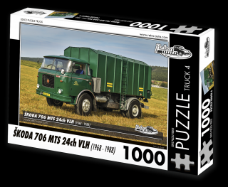 Retro-Auta Puzzle BUS 1 - ŠKODA 706 RTO (1968) 1000 dílků
