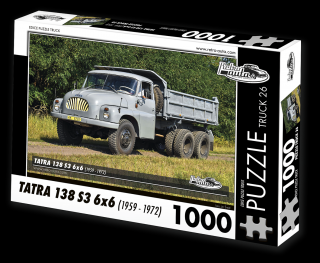 Retro-Auta Puzzle BUS 1 - ŠKODA 706 RTO (1968) 1000 dílků