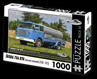 Retro-Auta Puzzle BUS 1 - ŠKODA 706 RTO (1968) 1000 dílků