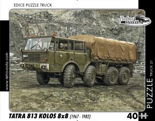 Retro-Auta Puzzle BUS 1 - ŠKODA 706 RTO (1968) 40 dílků