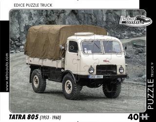 Retro-Auta Puzzle BUS 1 - ŠKODA 706 RTO (1968) 40 dílků