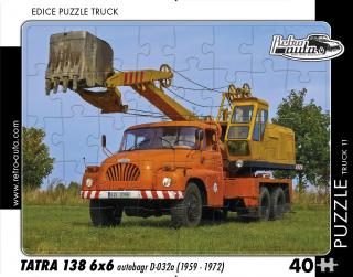 Retro-Auta Puzzle BUS 1 - ŠKODA 706 RTO (1968) 40 dílků