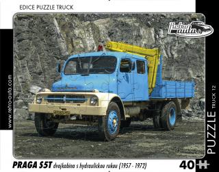 Retro-Auta Puzzle BUS 1 - ŠKODA 706 RTO (1968) 40 dílků