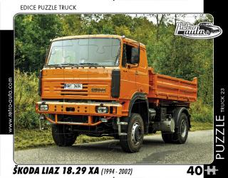 Retro-Auta Puzzle BUS 1 - ŠKODA 706 RTO (1968) 40 dílků
