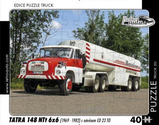 Retro-Auta Puzzle BUS 1 - ŠKODA 706 RTO (1968) 40 dílků