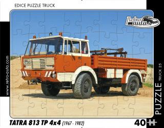 Retro-Auta Puzzle BUS 1 - ŠKODA 706 RTO (1968) 40 dílků