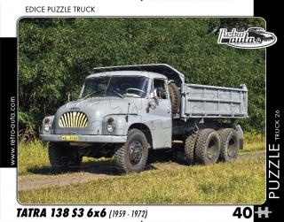 Retro-Auta Puzzle BUS 1 - ŠKODA 706 RTO (1968) 40 dílků
