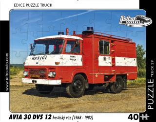 Retro-Auta Puzzle BUS 1 - ŠKODA 706 RTO (1968) 40 dílků