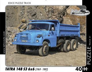 Retro-Auta Puzzle BUS 1 - ŠKODA 706 RTO (1968) 40 dílků