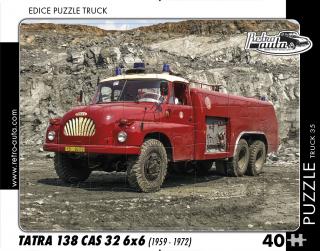 Retro-Auta Puzzle BUS 1 - ŠKODA 706 RTO (1968) 40 dílků