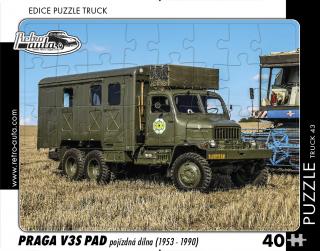 Retro-Auta Puzzle BUS 1 - ŠKODA 706 RTO (1968) 40 dílků