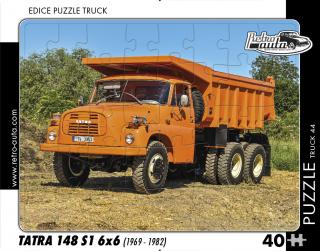 Retro-Auta Puzzle BUS 1 - ŠKODA 706 RTO (1968) 40 dílků