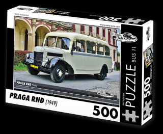 Retro-Auta Puzzle BUS 11 - Praga RND (1949) 500 dílků