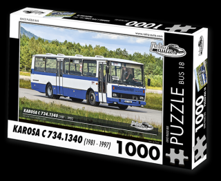 Retro-Auta Puzzle BUS 17 - KAROSA ŠD 11 (1979) 1000 dílků