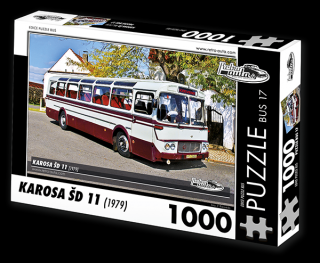 Retro-Auta Puzzle BUS 17 - KAROSA ŠD 11 (1979) 1000 dílků