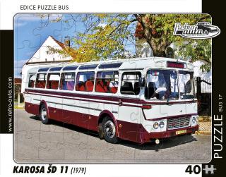 Retro-Auta Puzzle BUS 17 - KAROSA ŠD 11 (1979) 40 dílků