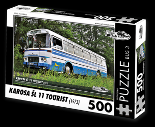 Retro-Auta Puzzle BUS 3 - KAROSA ŠL 11 TOURIST (1973) 500 dílků