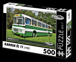 Retro-Auta Puzzle BUS 7 - KAROSA ŠL 11 (1980) 500 dílků