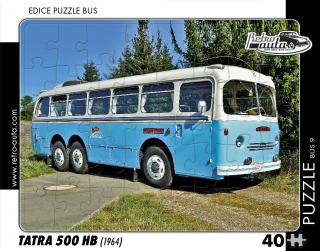Retro-Auta Puzzle BUS 9 - TATRA 500 HB (1964) 40 dílků