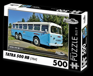 Retro-Auta Puzzle BUS 9 - TATRA 500 HB (1964) 500 dílků
