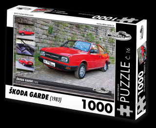 Retro-Auta Puzzle č. 16 - ŠKODA GARDE (1983) 1000 dílků