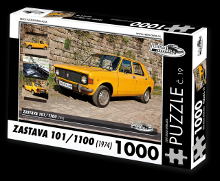 Retro-Auta Puzzle č. 19 - ZASTAVA 101/1100 (1974) 1000 dílků