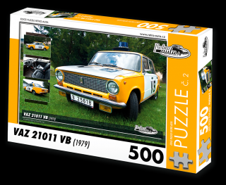 Retro-Auta Puzzle č. 2 - VAZ 21011 VB (1979) 500 dílků