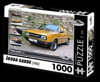 Retro-Auta Puzzle č. 20 - ŠKODA GARDE (1983) 1000 dílků