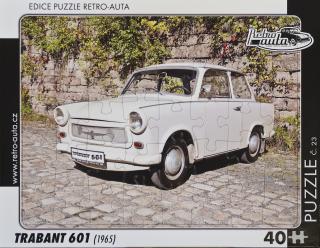 Retro-Auta Puzzle č. 23 - TRABANT 601 (1965) 40 dílků