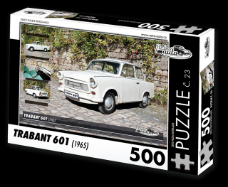 Retro-Auta Puzzle č. 23 - TRABANT 601 (1965) 500 dílků