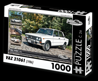 Retro-Auta Puzzle č. 26 - VAZ 21061 (1986) 1000 dílků