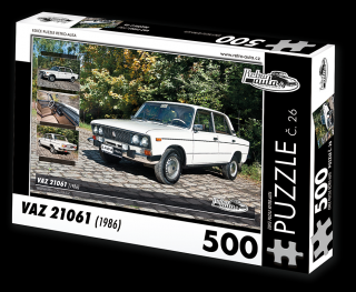 Retro-Auta Puzzle č. 26 - VAZ 21061 (1986) 500 dílků