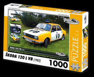 Retro-Auta Puzzle č. 3 - ŠKODA 120L VB (1983) 1000 dílků